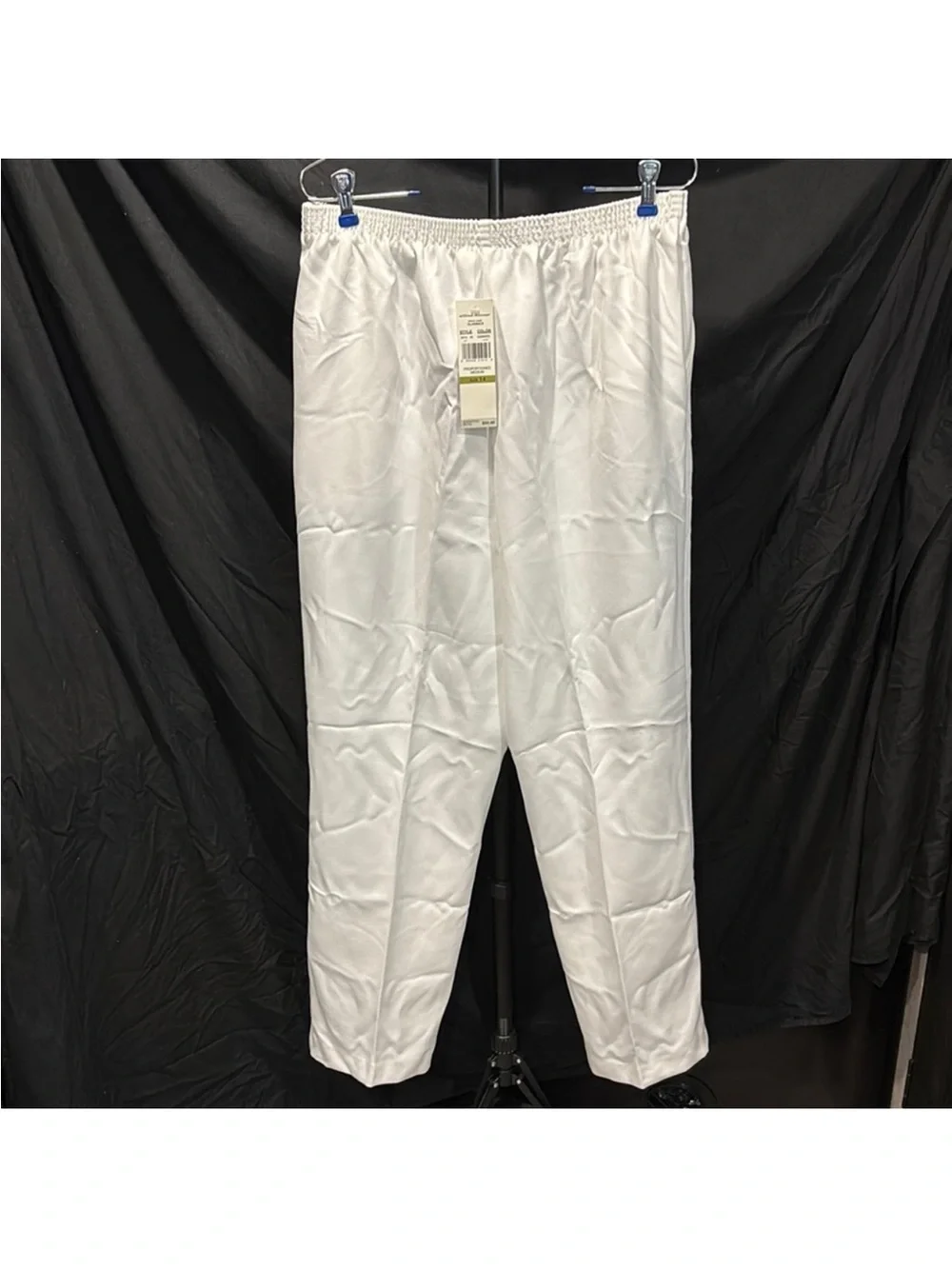 Alfred Dunner White Straight Leg Pants